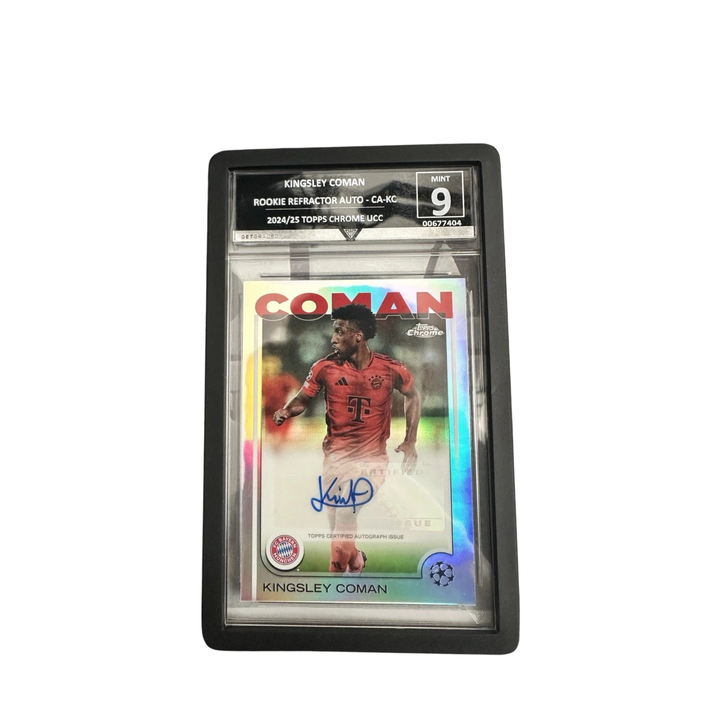 Kingsley Coman AUTO - FC Bayern - 24-25 Topps Chrome UCC
